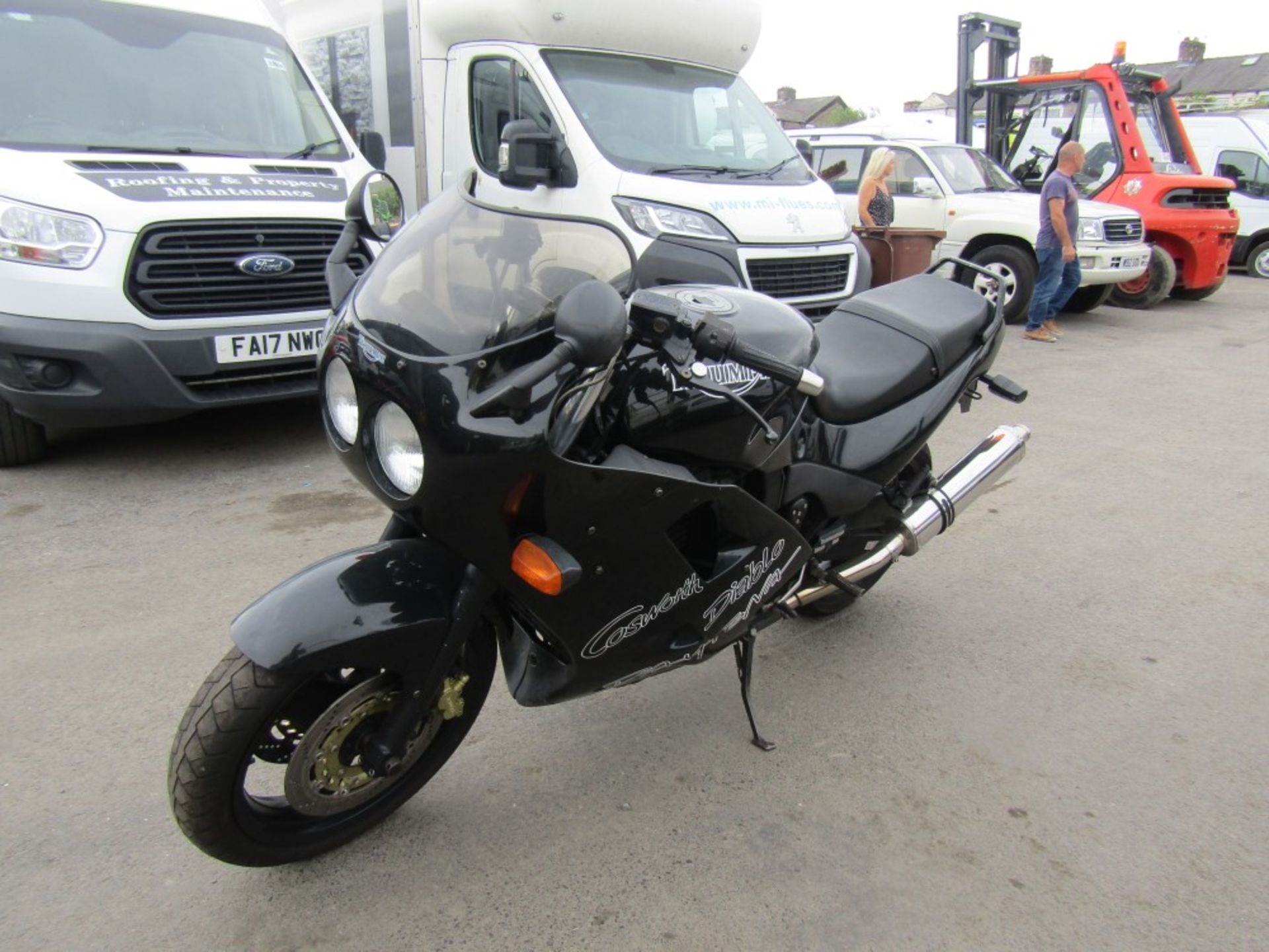 N reg TRIUMPH DAYTONA 900CC MOTORCYCLE, 1ST REG 03/96, TEST 03/23, 28778M, V5 HERE, 7 FORMER KEEPERS - Image 2 of 5