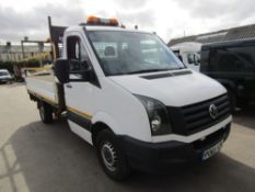 65 reg VW CRAFTER CR35 TDI 136 MWB DROPSIDE, 1ST REG 11/15, TEST 01/23, 163377M, V5 HERE, 1 OWNER