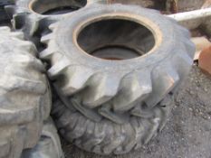 2 DUMPER TYRES 10 X 75 X 15.3 [+ VAT]