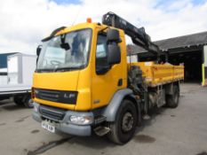 09 reg DAF FA LF55.220 CRANE WAGON (DIRECT COUNCIL) 1ST REG 06/09, TEST 11/22, 244951KM, V5 HERE,