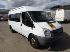 10 reg FORD TRANSIT 100 15 SEAT RWD MINIBUS (DIRECT COUNCIL) 1ST REG 06/10, TEST 03/23, 130652M,