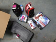 TYRE INFLATOR, HEAD SHIELD, CHARGER, GEAR PULLER, PUMP, WRENCH, POLISHER (SCRAP) [+ VAT]