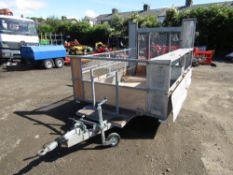 ELSTON TRAILER WITH RAMP, FULLY RECONDITIONED, NEW BRAKES, CABLES & JOCKEY WHEEL [ + VAT]