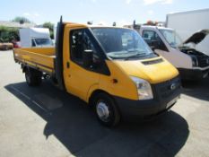 62 reg FORD TRANSIT 125 T350 RWD DROPSIDE, 1ST REG 01/13, 141219M WARRANTED, V5 HERE, 1 FORMER