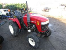 SIROMER 204S TRACTOR ON TURF TYRES, 442 HOURS NOT WARRANTED [NO VAT]