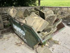 MINI SKIP C/W STONE SLATES & OTHER STONE SLATES (LOCATION BURNLEY) (RING FOR COLLECTION