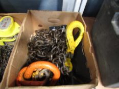 INDUSTRIAL HEAVY DUTY CHAIN AND HOOKS [NO VAT]