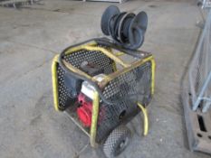 HONDA PRESSURE WASHER C/W REEL, HOSE & LANCE [+ VAT]