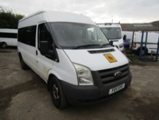 11 reg FORD TRANSIT 115 T350 RWD MINIBUS (DIRECT COUNCIL) 1ST REG 03/11, TEST 12/22, 125800M, V5