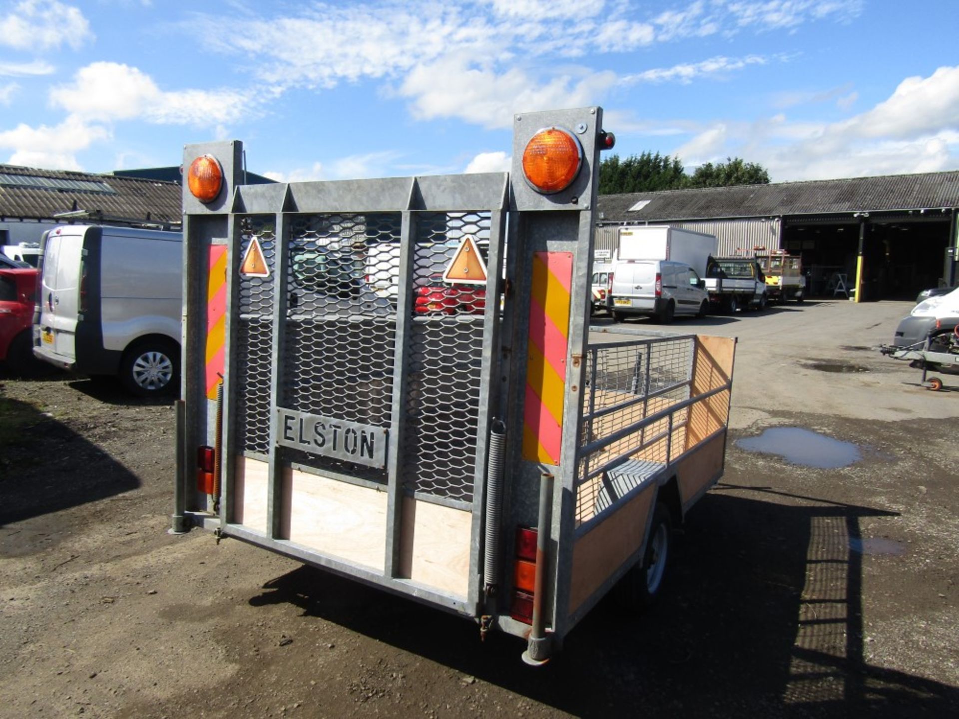 ELSTON TRAILER WITH RAMP, FULLY RECONDITIONED, NEW BRAKES, CABLES & JOCKEY WHEEL [ + VAT] - Image 2 of 2