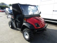 08 reg MASSEY FERGUSON MF20 MD 4 X 4 ROAD LEGAL UTILITY ATV, HAS LOW BOX, DIFF LOCKS, TIPPING BODY &