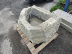 LARGE VINTAGE STONE TROUGH [+ VAT]