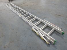 7 TREAD ALUMINIUM PLATFORM STEPS C/W HAND RAIL (DIRECT HIRE CO) [+ VAT]