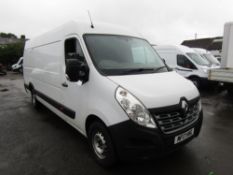 17 reg RENAULT MASTER 2.3 135 RWD XLWB VAN, 1ST REG 03/17, TEST 02/23, 178298M WARRANTED, NO V5 [+