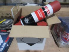 6 RED OXIDE AEROSOL SPRAY TINS [+ VAT]