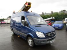 09 reg MERCEDES SPRINTER C/W VERSALIFT, 1ST REG 07/09, 117623M, V5 HERE, 1 FORMER KEEPER [NO VAT]