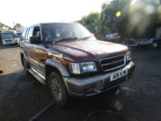 2000 ISUZU TROOPER INSIGNIA V6 LWB AUTO ESTATE, 1ST REG 04/00, TEST 12/22, 106837M WARRANTED, V5