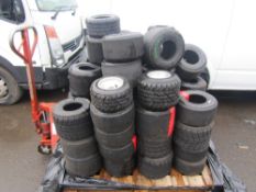 LARGE QTY OF WET & DRY RACING TYRES FOR GO KARTS (DIRECT COUNCIL) [WH110] [+ VAT]