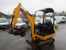 2016 JCB 8014 1.5T EXCAVATOR C/W DIGGING BUCKET & QUICK HITCH, 1779 HOURS NOT WARRANTED [+ VAT]