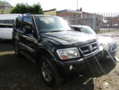 06 reg MITSUBISHI SHOGUN WARRIOR 4 WORK DI-D C/W 2 GEARBOXES (NON RUNNER) 1ST REG 05/06, TEST 18/