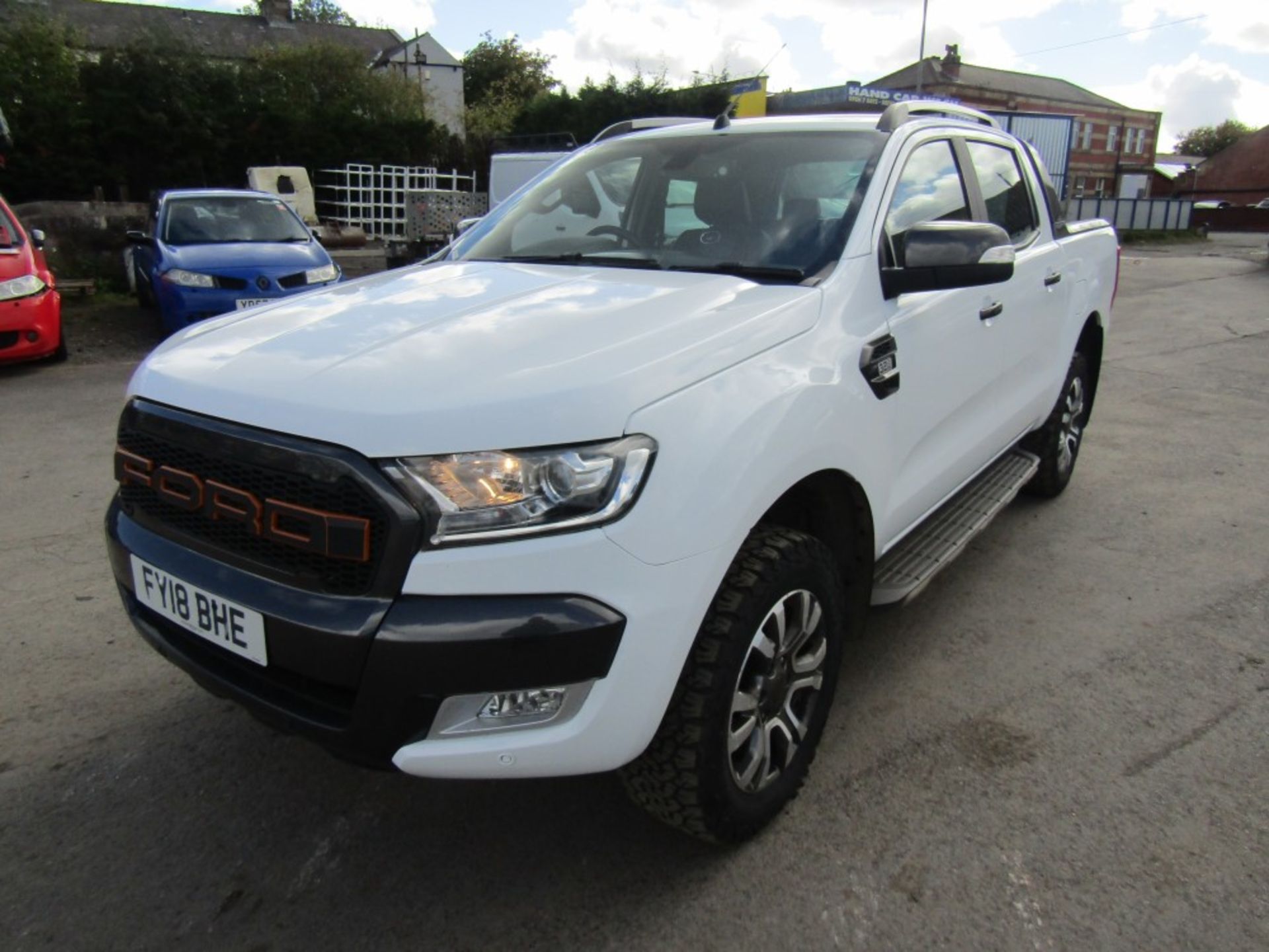 18 reg FORD RANGER WILDTRAK 4 X 4 DCB TDCI A, 1ST REG 03/18, 7443M DISPALYING BUT CLOCK CHANGE AT - Image 2 of 6