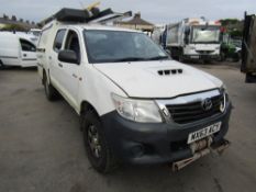 63 reg TOYOTA HILUX HL2 D-4D 4 X 4 DCB (RUNS BUT CHASSIS BROKEN) (DIRECT ELECTRICITY NW) 1ST REG