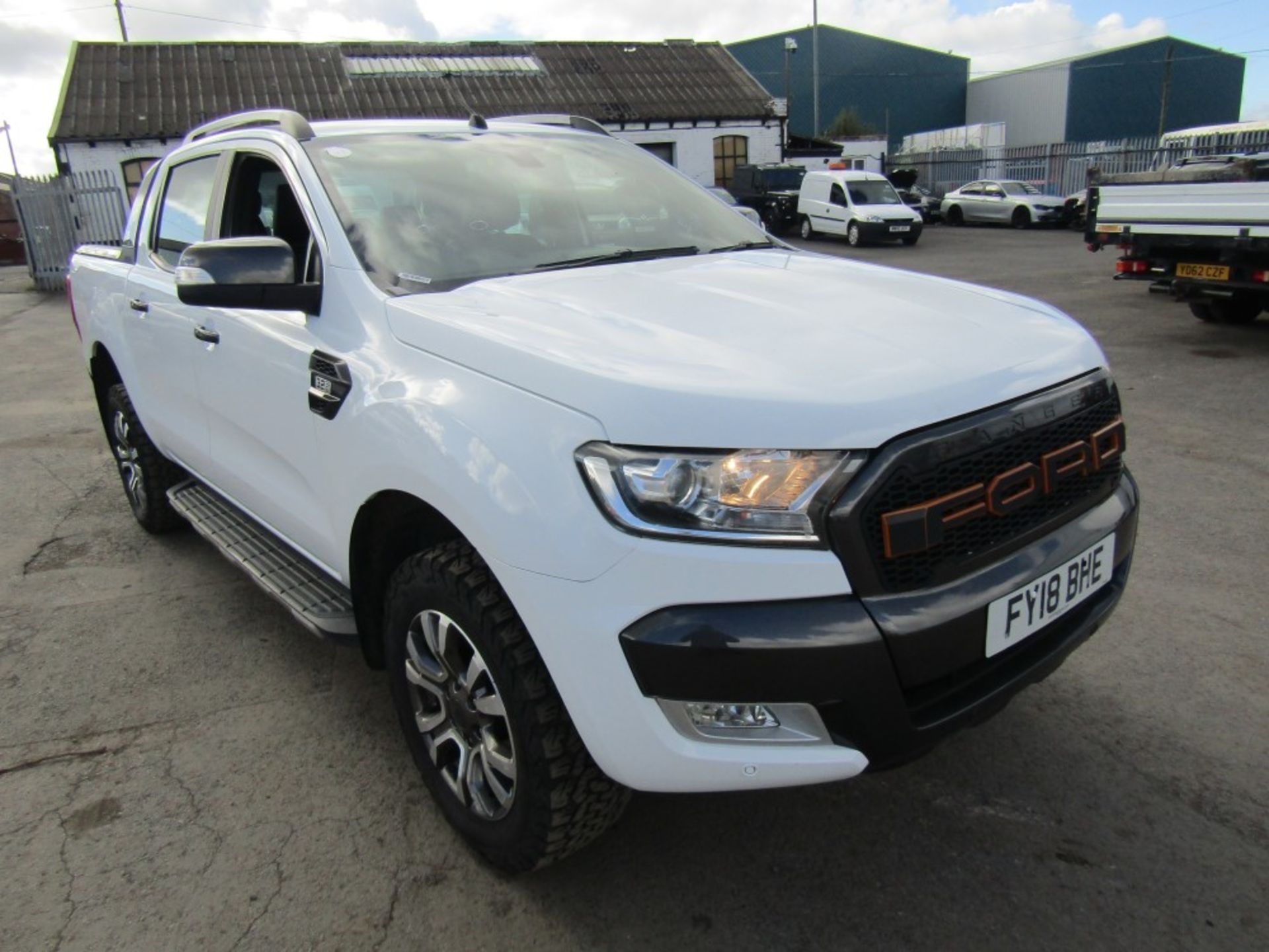 18 reg FORD RANGER WILDTRAK 4 X 4 DCB TDCI A, 1ST REG 03/18, 7443M DISPALYING BUT CLOCK CHANGE AT