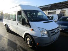 08 reg FORD TRANSIT 100 17 SEAT MINIBUS (DIRECT COUNCIL) 1ST REG 03/08, TEST 03/23, 49992M