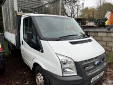 63 reg FORD TRANSIT 100 T350 RWD TIPPER (DIRECT COUNCIL) (LOCATION LEEK) 1ST REG 11/13, 54431M, V5