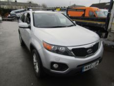 10 reg KIA SORENTO KX-3 CRDI A 4 X 4 ESTATE, 1ST REG 03/10, TEST 03/23, 186079M NOT WARRANTED, V5