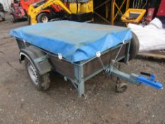 500KG 1M X 1.5M TRAILER WITH PLY SLIDES & STEEL FRAME [NO VAT]