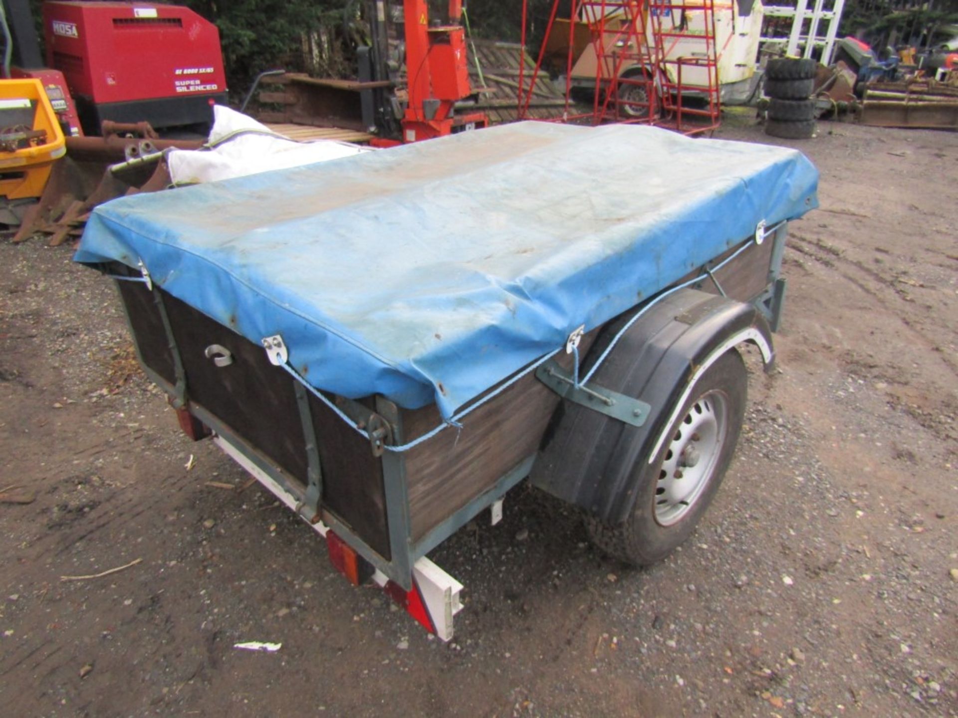 500KG 1M X 1.5M TRAILER WITH PLY SLIDES & STEEL FRAME [NO VAT] - Image 4 of 4