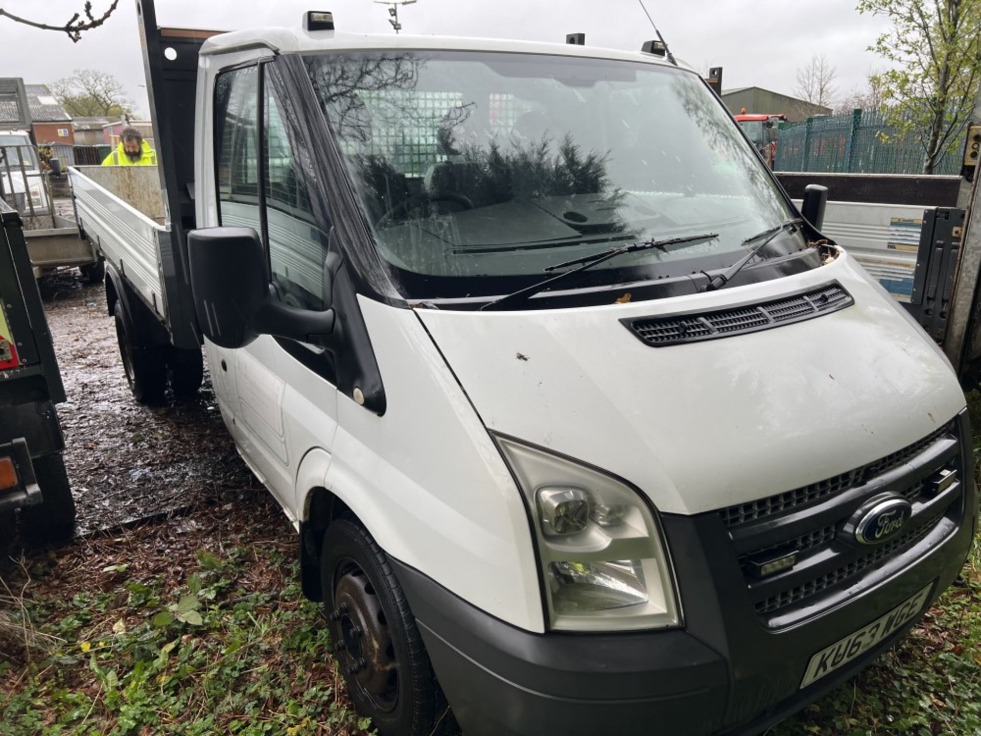 63 reg FORD TRANSIT 100 T350 RWD TIPPER (DIRECT COUNCIL) (LOCATION LEEK) 1ST REG 01/14, 143246M,