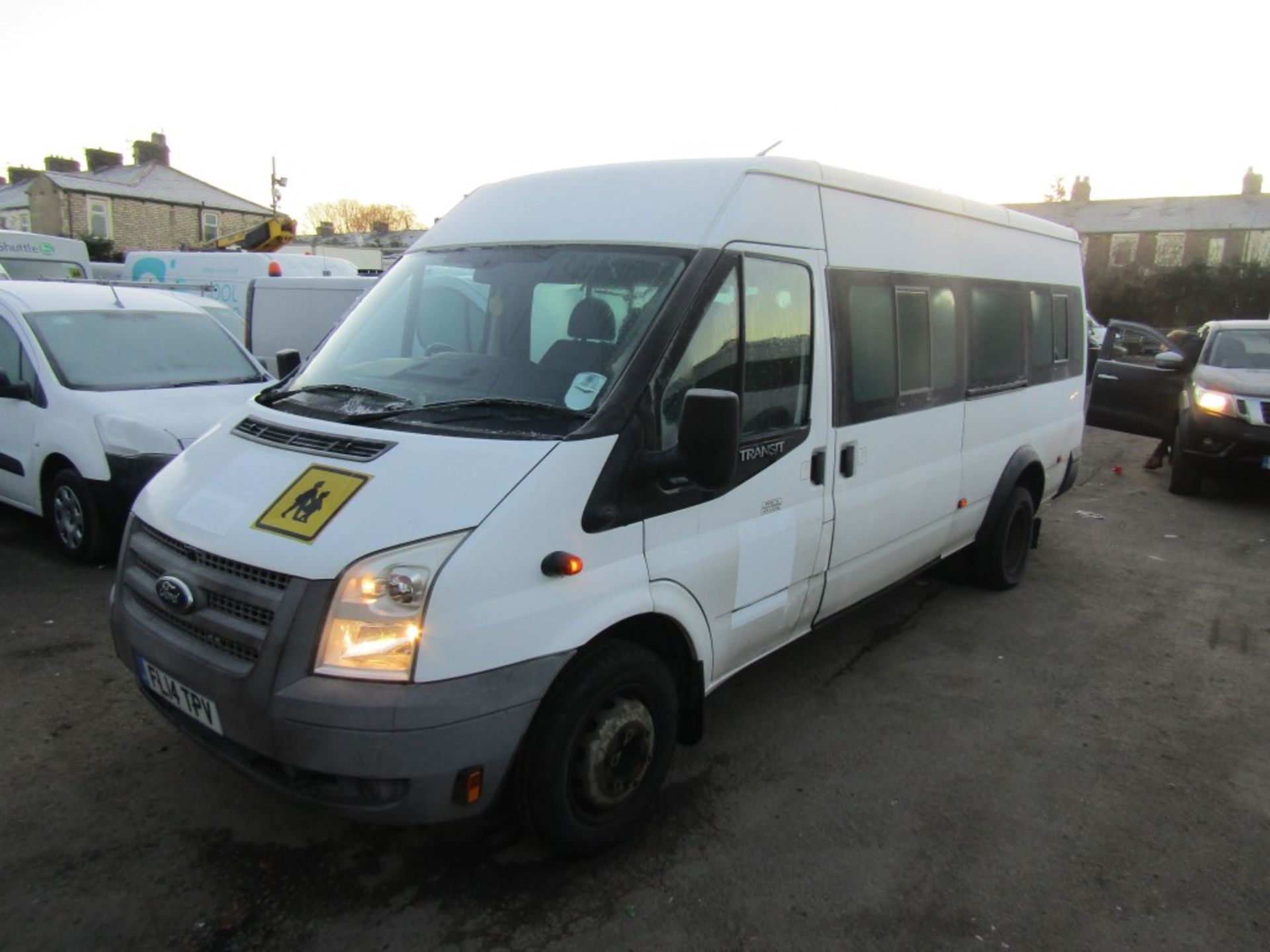 14 reg FORD TRANSIT 135 T430 RWD MINIBUS (DIRECT COUNCIL) 1ST REG 03/14, TEST 02/23, 77342M, V5 - Image 2 of 7