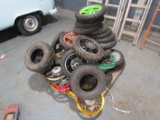 ASSORTED WHEELS FOR PIT BIKES / ROAD SCOOTERS [NO VAT]