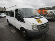 11 reg FORD TRANSIT 115 T350 RWD MINIBUS (DIRECT COUNCIL) 1ST REG 03/11, TEST 10/23, 97762M, V5