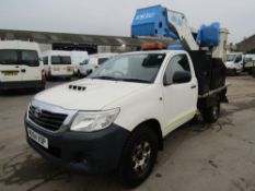 64 reg TOYOTA HILUX ACTIVE D-4D 4 X 4 S/C C/W CPL A314 HOIST (DIRECT ELECTRICITY NW) 1ST REG 09/