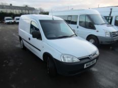 61 reg VAUXHALL COMBO 2000 CDTI 16V (DIRECT UNITED UTILITIES WATER) 1ST REG 09/11, TEST 07/23,