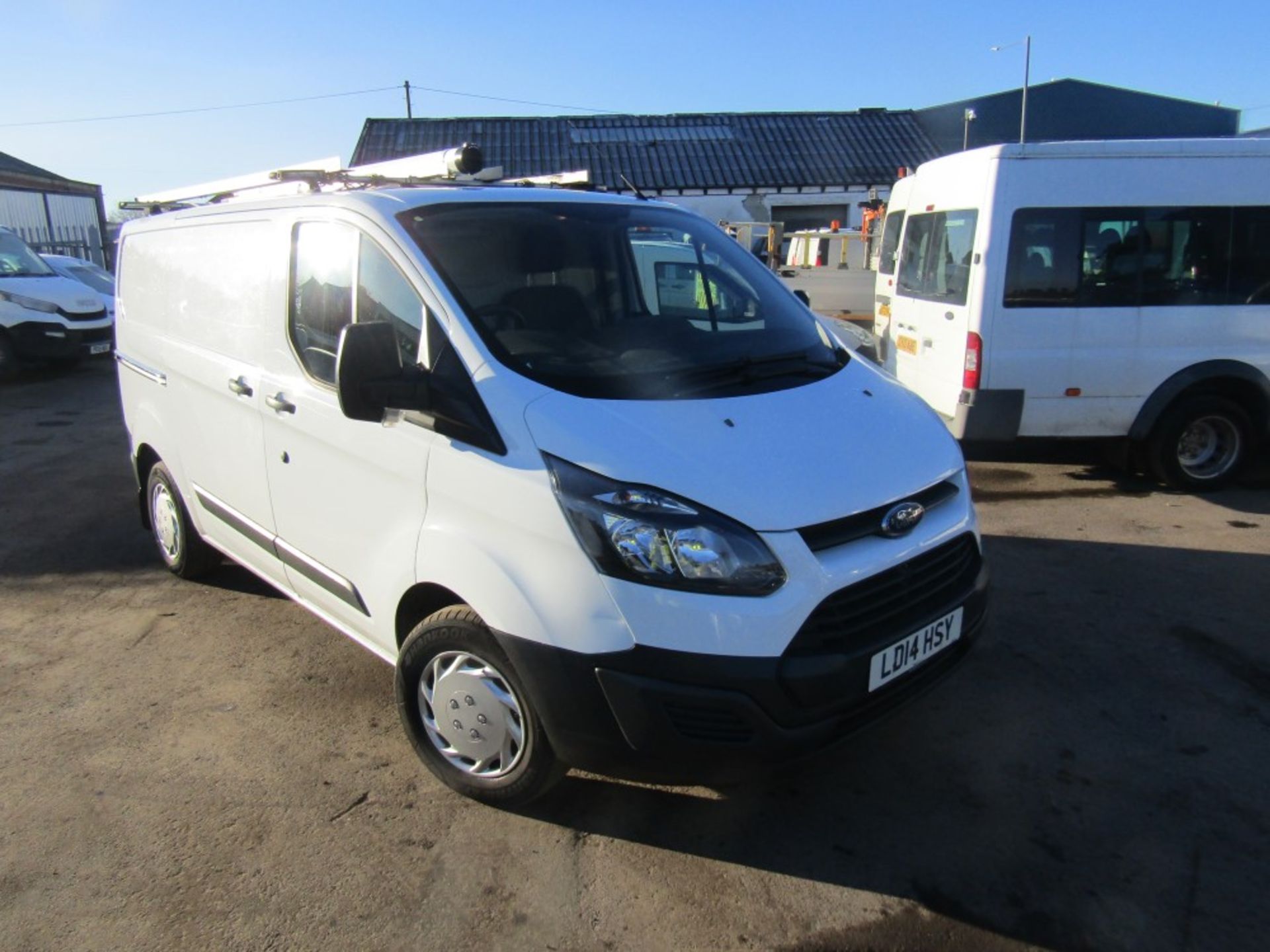 14 reg FORD TRANSIT CUSTOM 310 ECO-TECH, EX BT, TWIN SIDE DOORS, ROOF RACK, FSH PRINTOUT, 1ST REG