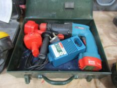 MAKITA CORDLESS SDS DRILL C/W CASE, BATTERIES & CHARGER [+ VAT]