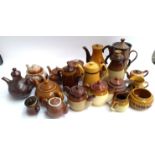 A mixed lot of mainly stoneware teapots and coffee pots to include Pillivuyt, Denby, Coldstone etc