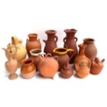 A mixed lot of ceramics to include terracotta and other unglazed pottery