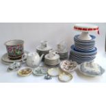 A mixed lot of ceramics to include Thomas Germany part tea service, oriental planter, Delft