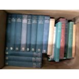 A box of mainly Arthur Ransome hardbacks, together with a box of mainly poetry books to include