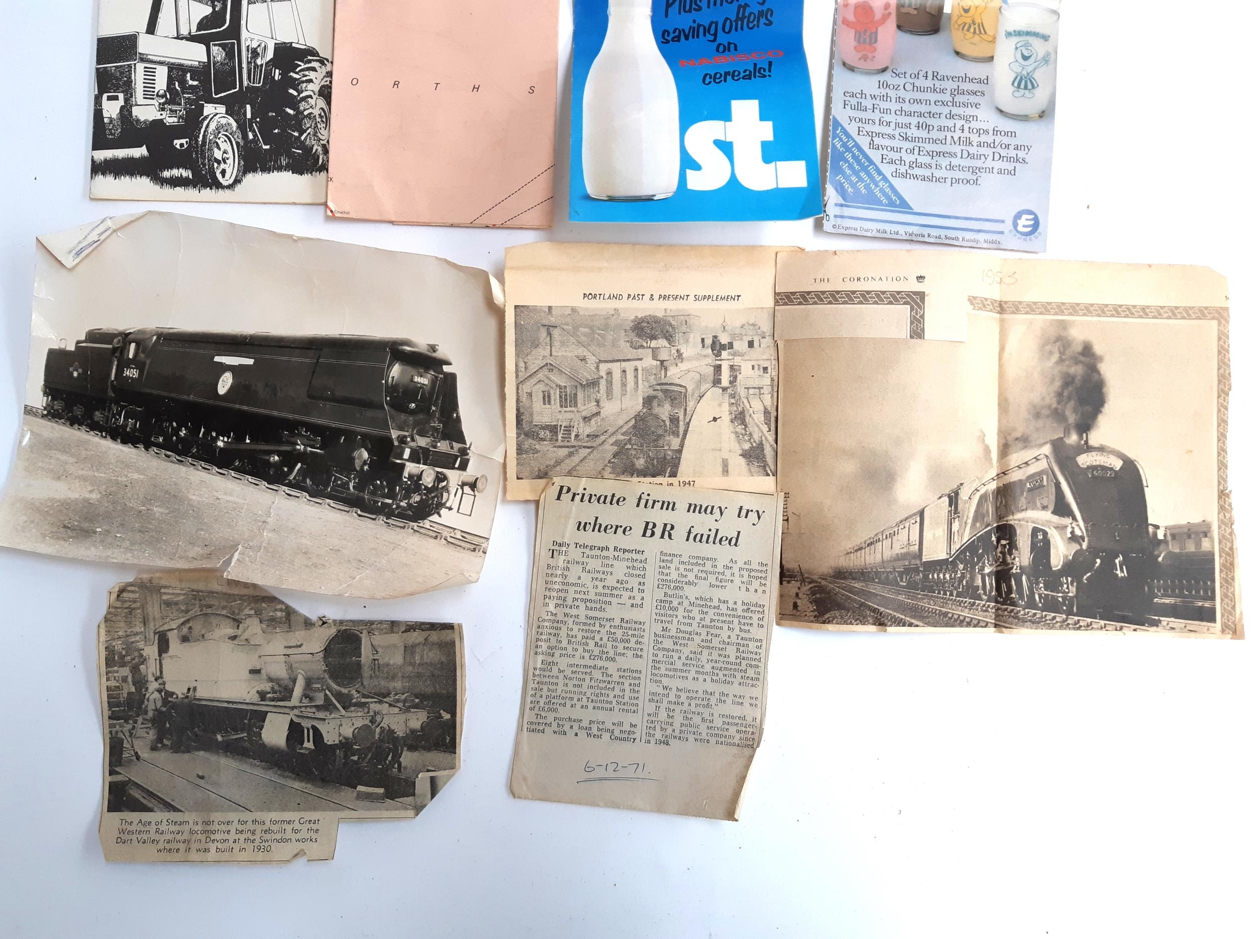 Railway and Local Interest: A collection of approx. 130 black and white railway photographs and - Image 9 of 14