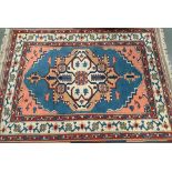 A hand woven Anatolian rug, approx. 196x146cm