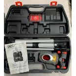 A Forge Steel self levelling laser level, in hard case