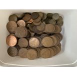 A large collection of half penny, penny and threepence coins dating from 1862 onwards (approx. 4.