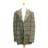 An Aquascutum Scottish tweed single breasted jacket, retailed by R. Scott, Cirencester, size 46L