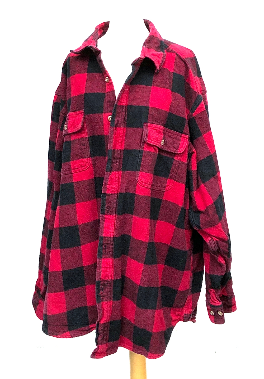 A Field & Stream wool check overshirt, size XL